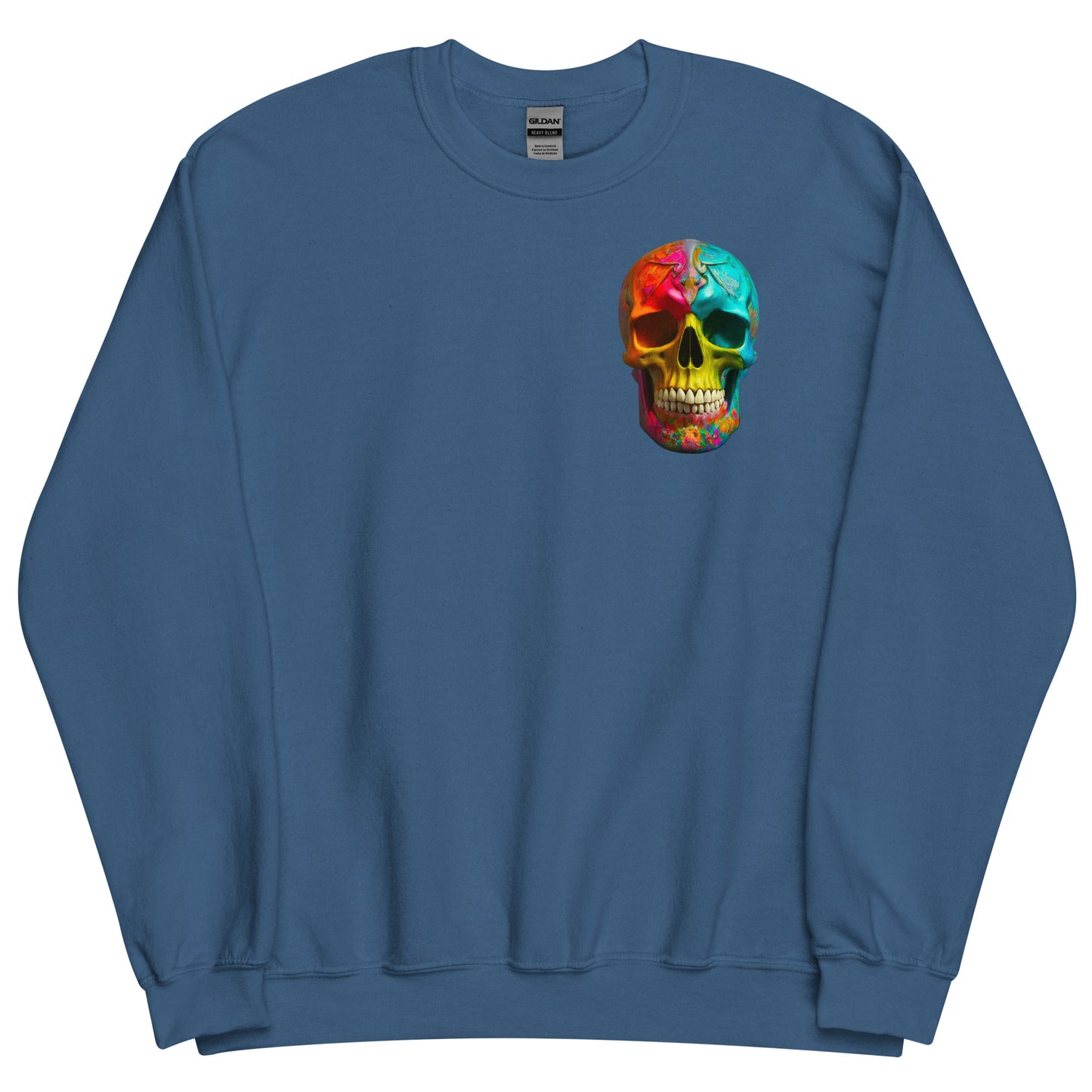 2 Smoking Skulls Mardi Sweatshirt