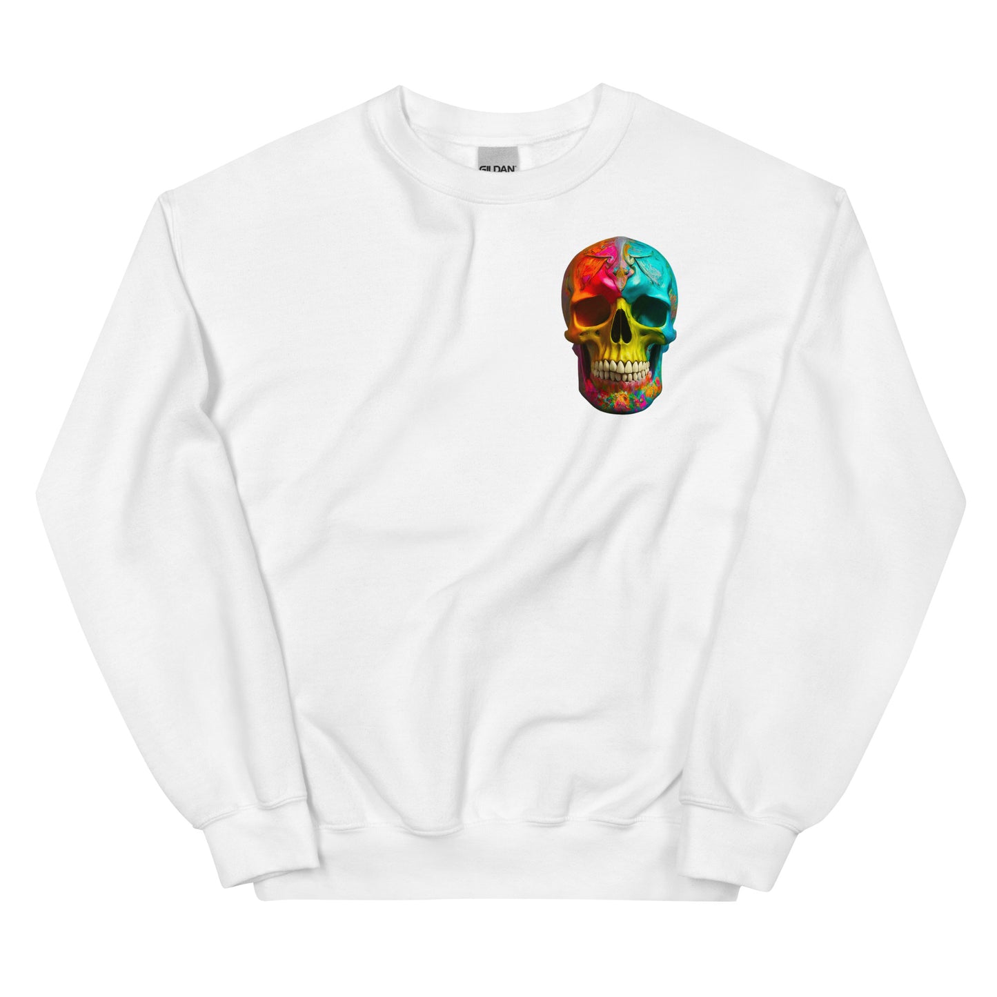 2 Smoking Skulls Mardi Sweatshirt