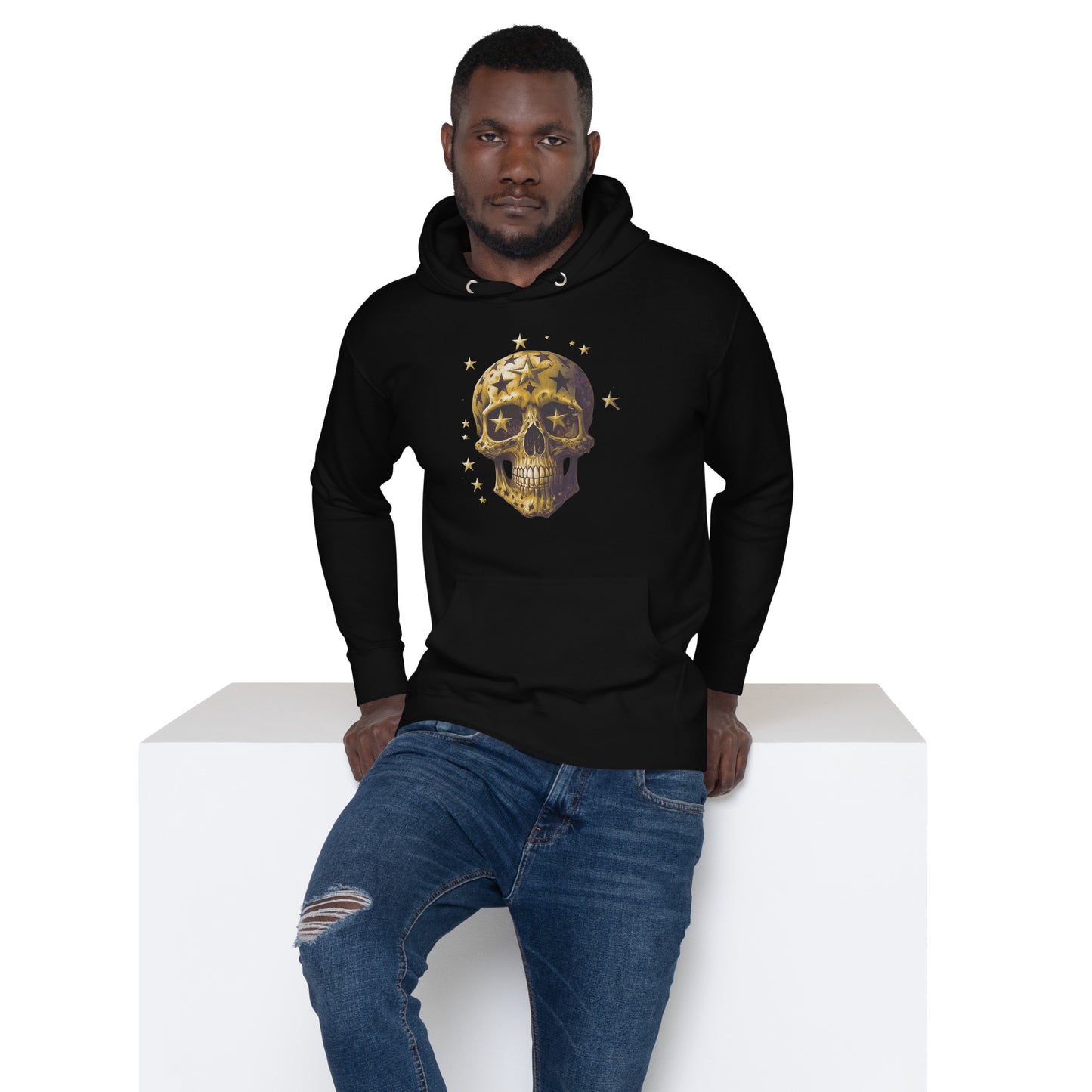 2 Smoking Skulls Star Hoodie