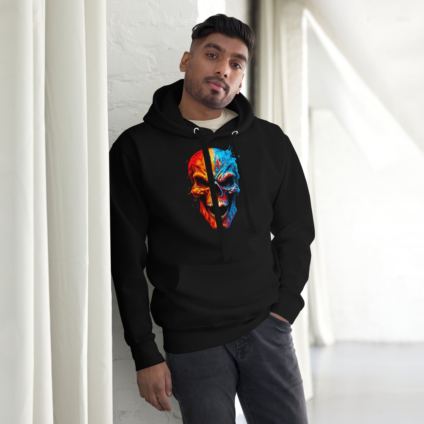2 Smoking Skulls Palette Hoodie