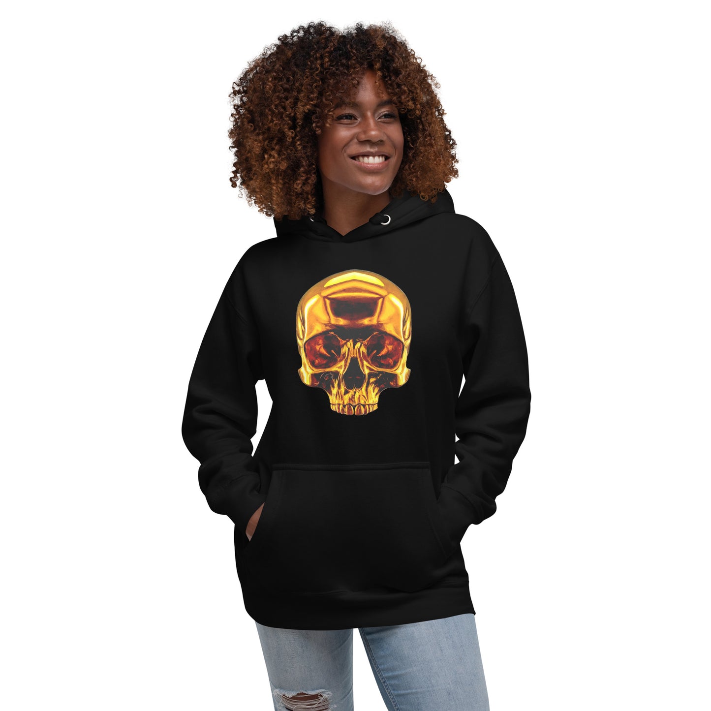 2 Smoking Skulls Goldie Hoodie
