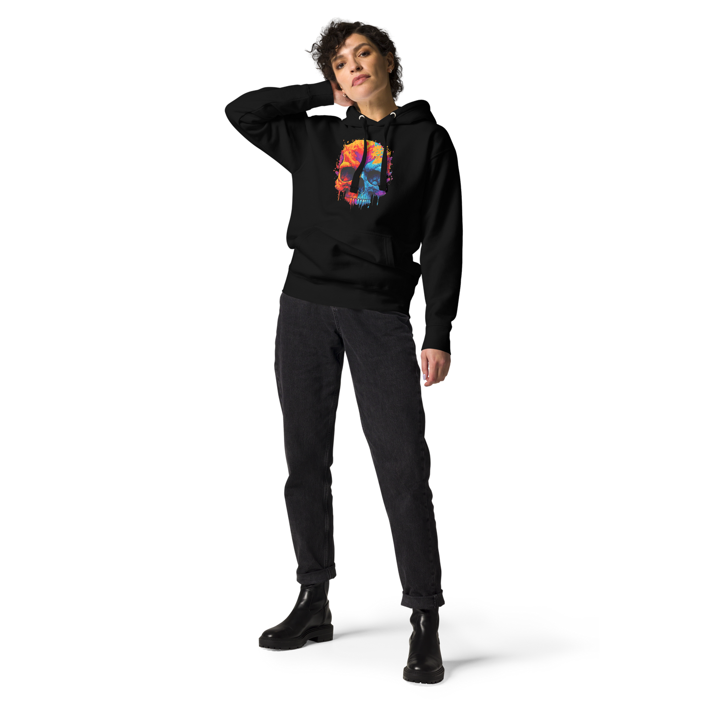 2 Smoking Skulls Drip Hoodie