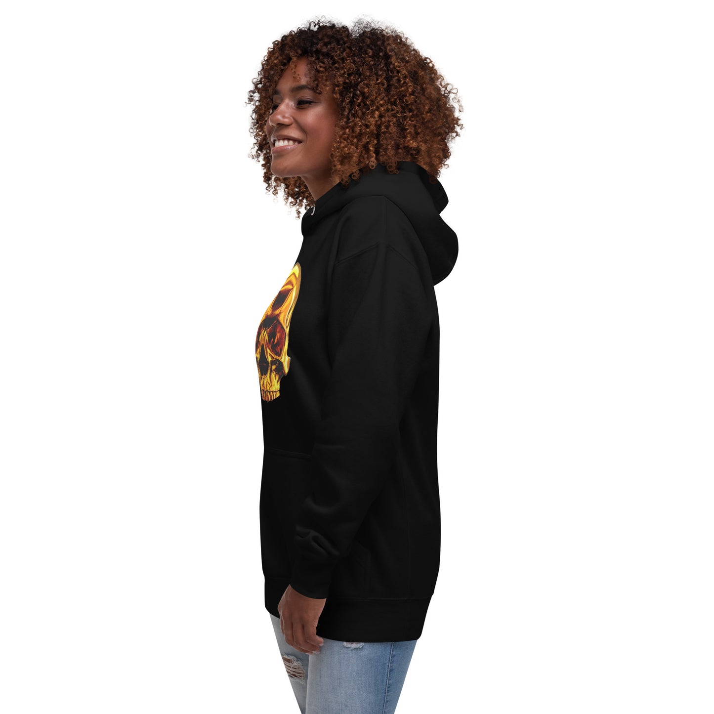 2 Smoking Skulls Goldie Hoodie