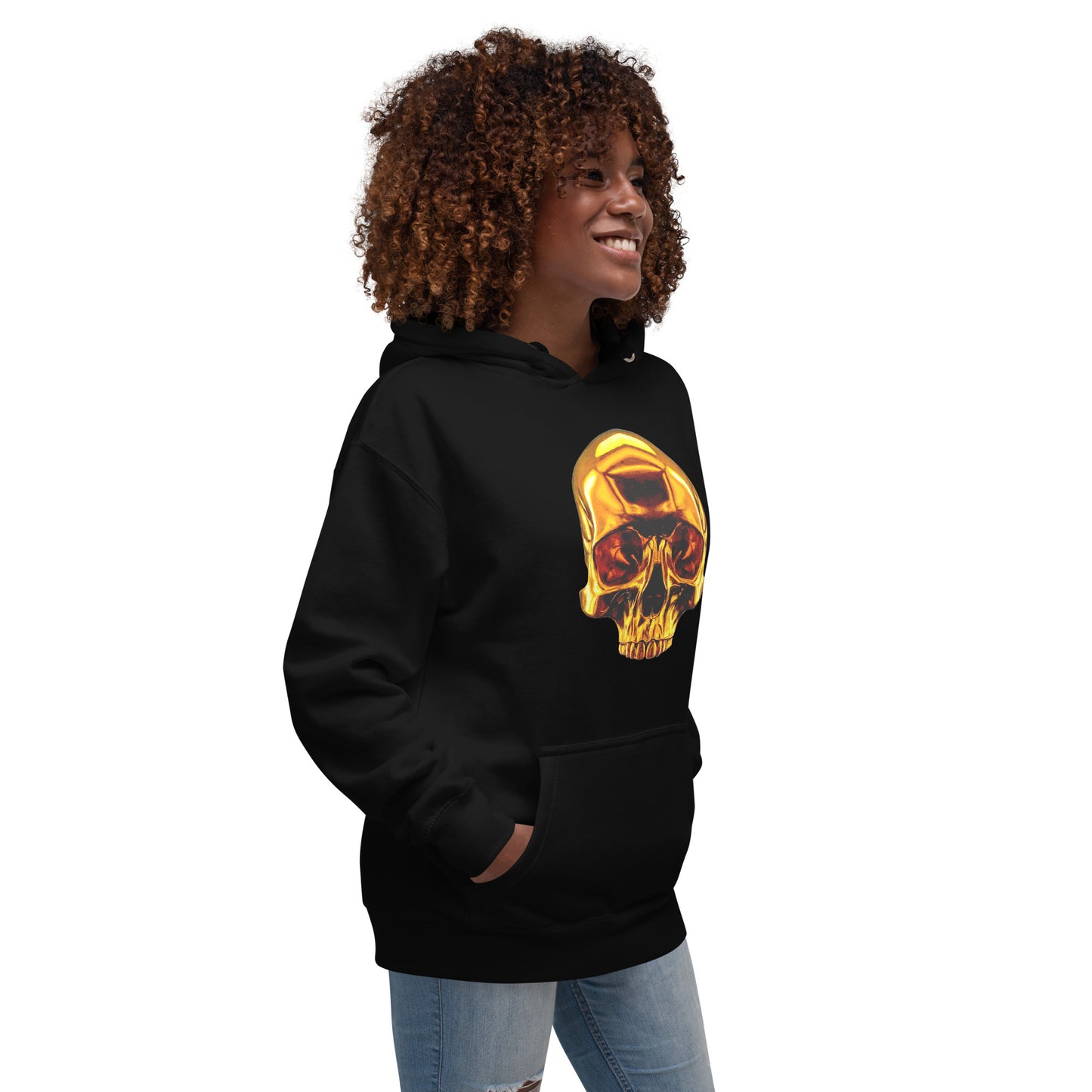 2 Smoking Skulls Goldie Hoodie