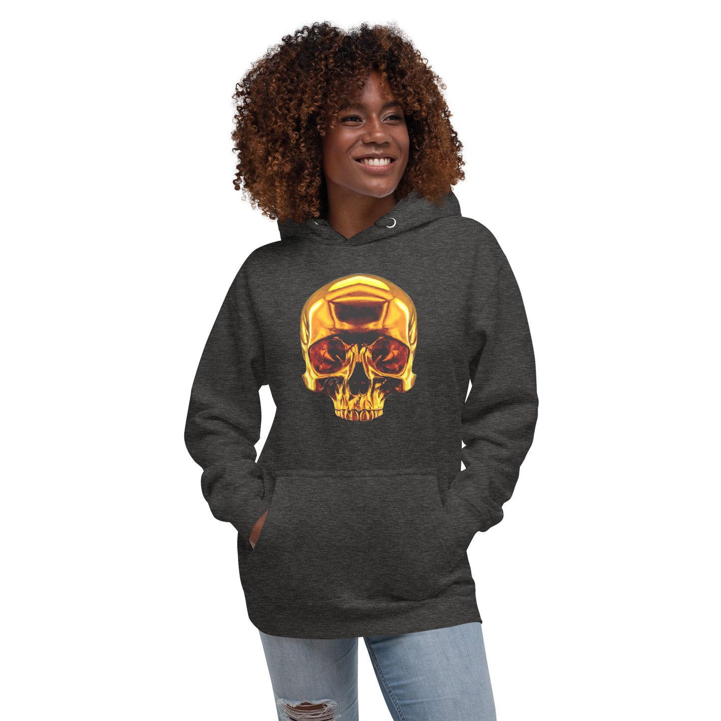 2 Smoking Skulls Goldie Hoodie