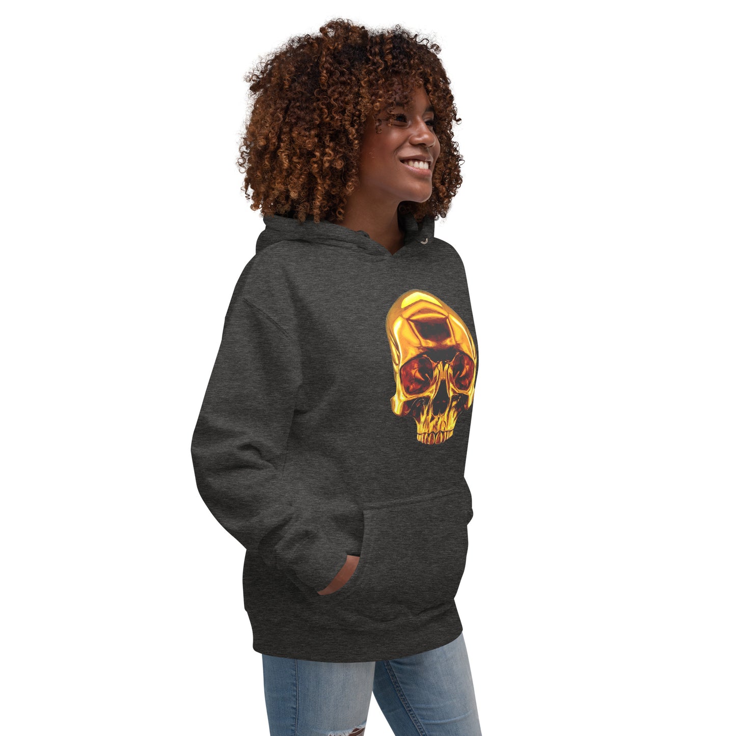 2 Smoking Skulls Goldie Hoodie