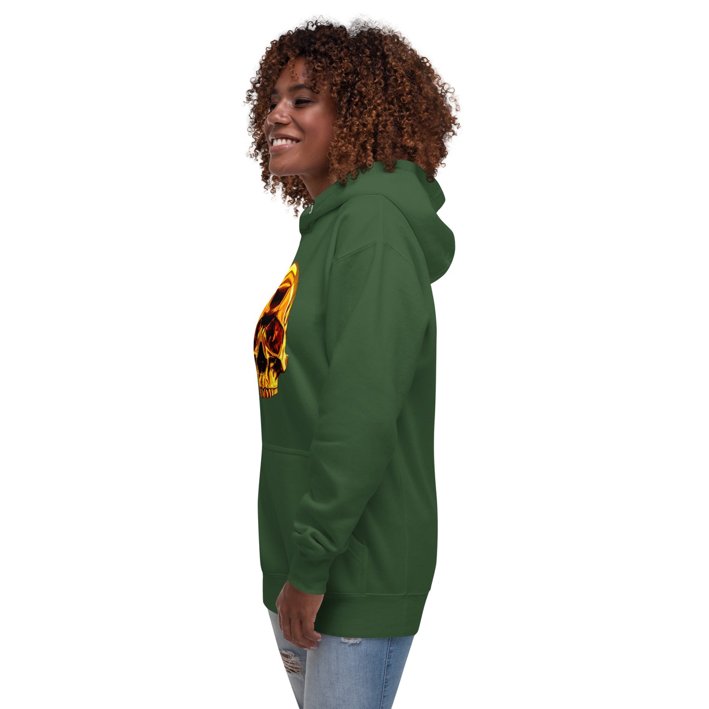 2 Smoking Skulls Goldie Hoodie