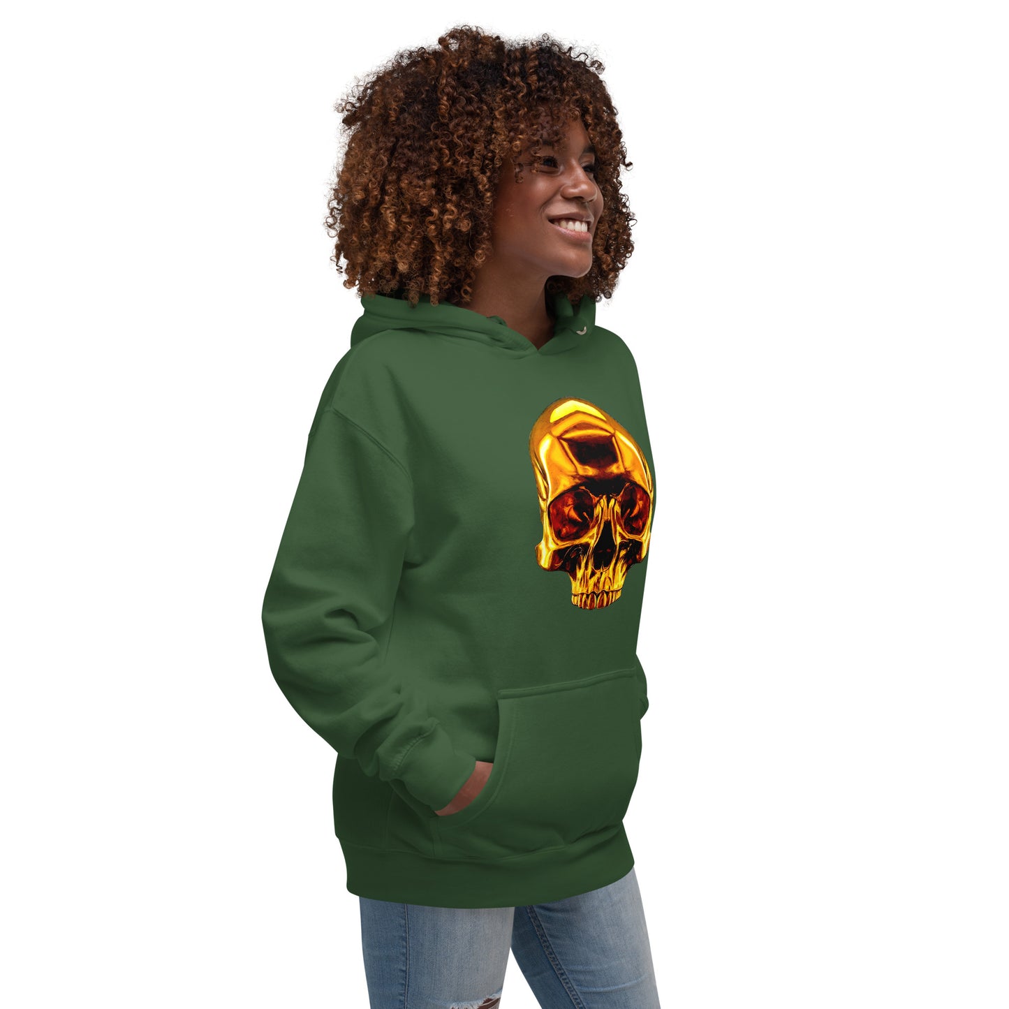 2 Smoking Skulls Goldie Hoodie