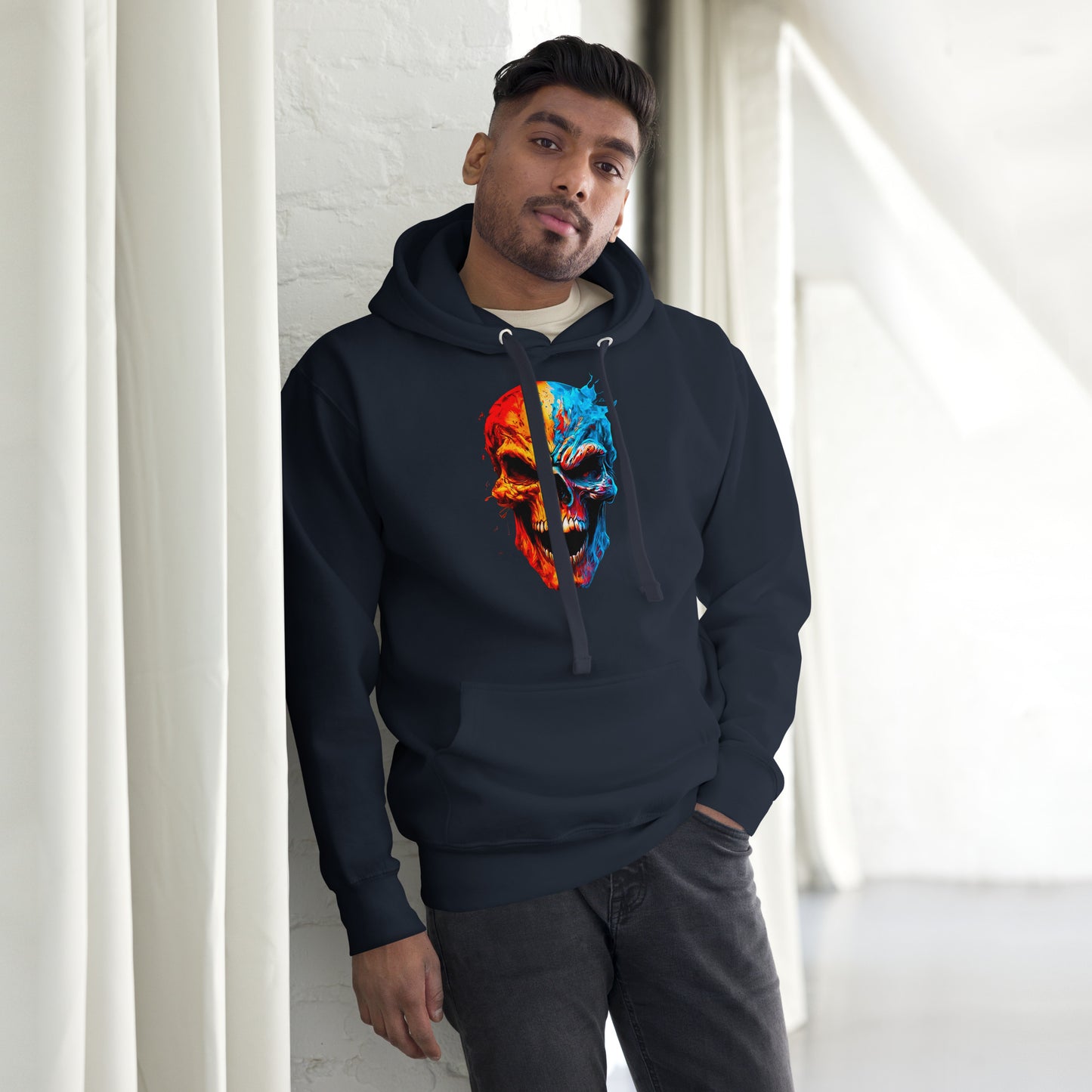 2 Smoking Skulls Palette Hoodie