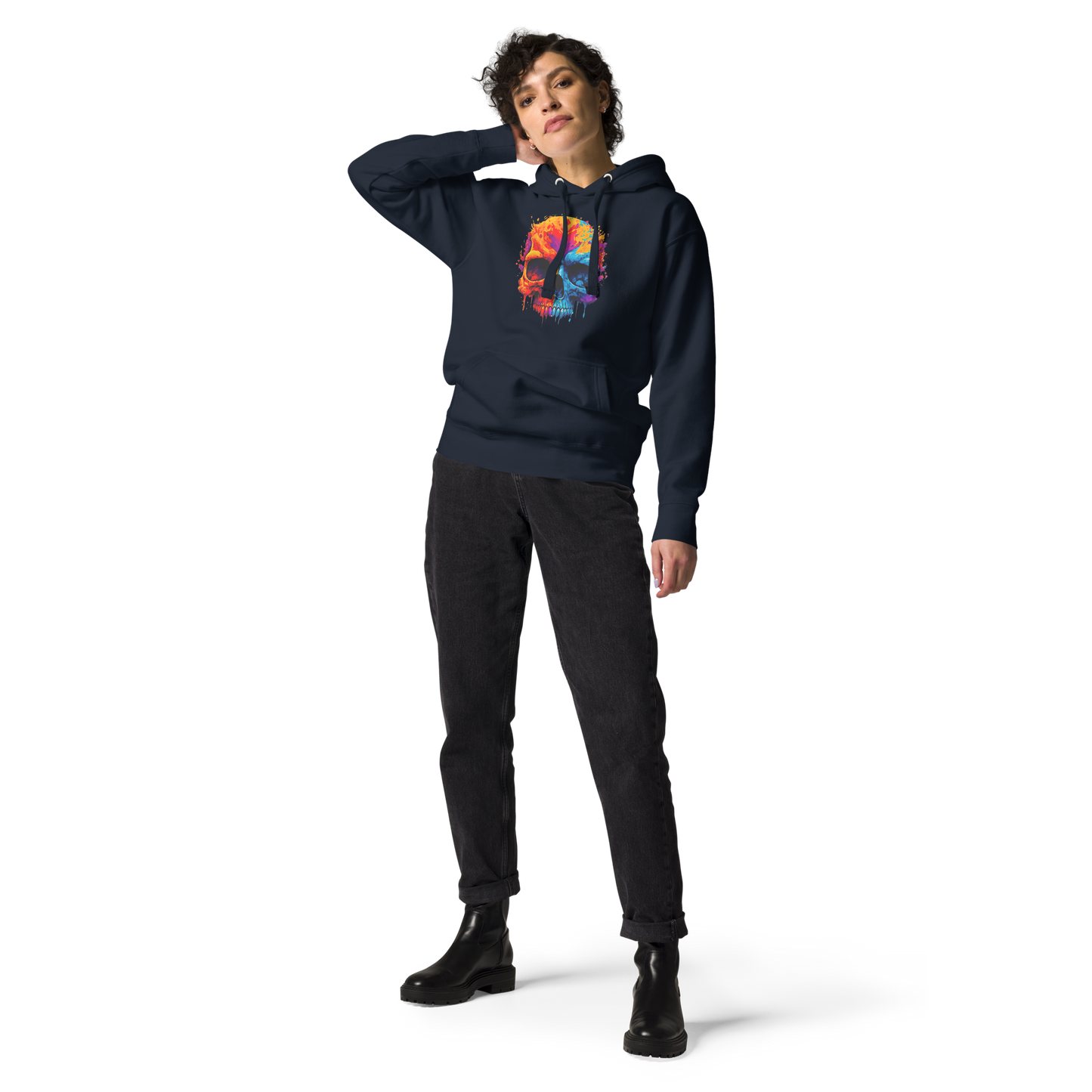 2 Smoking Skulls Drip Hoodie
