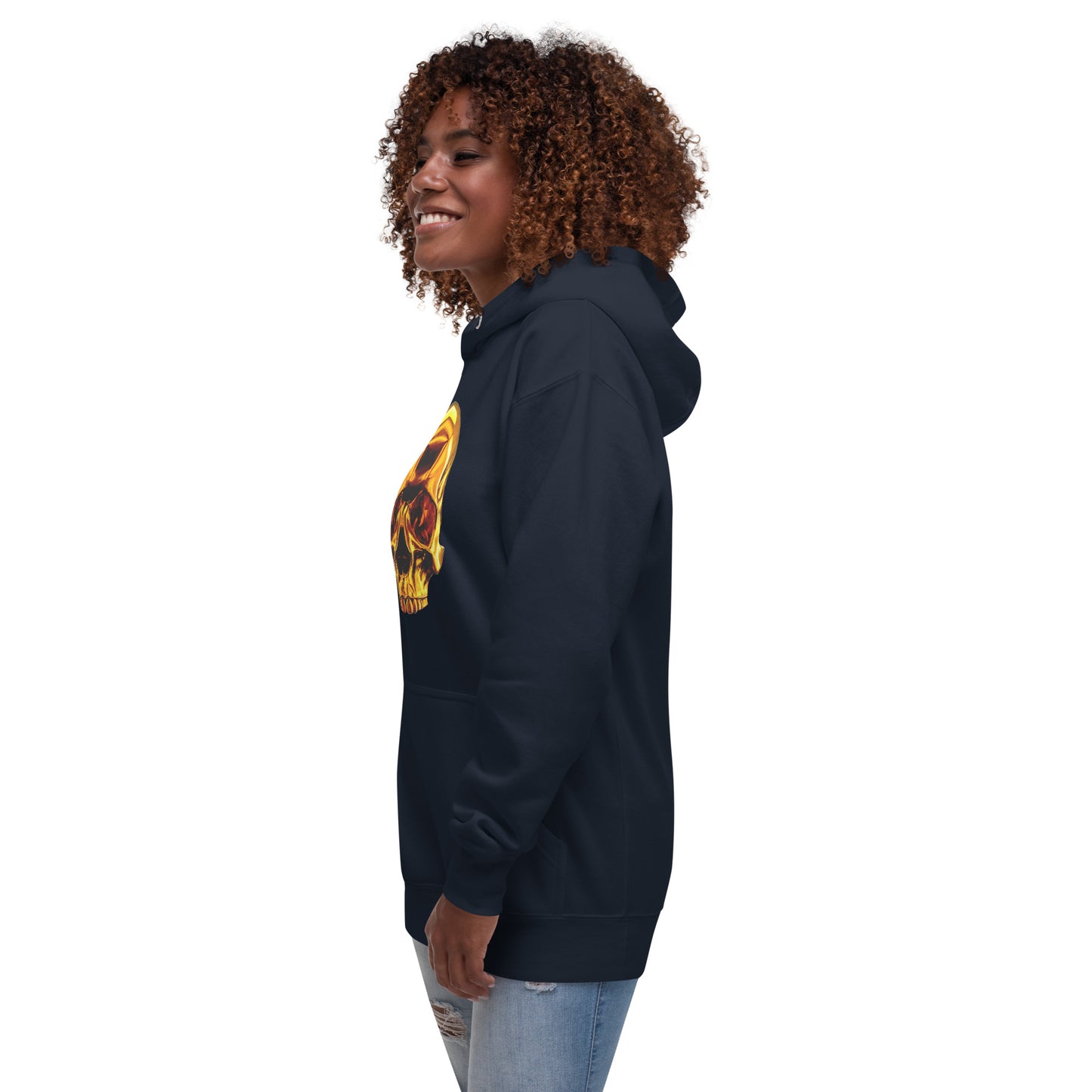 2 Smoking Skulls Goldie Hoodie