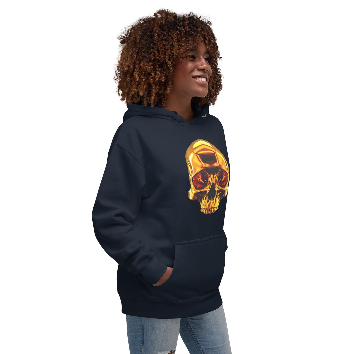 2 Smoking Skulls Goldie Hoodie