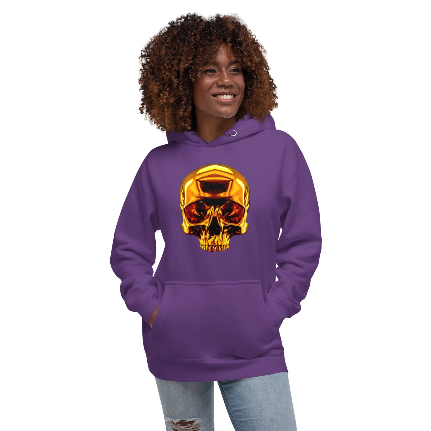 2 Smoking Skulls Goldie Hoodie