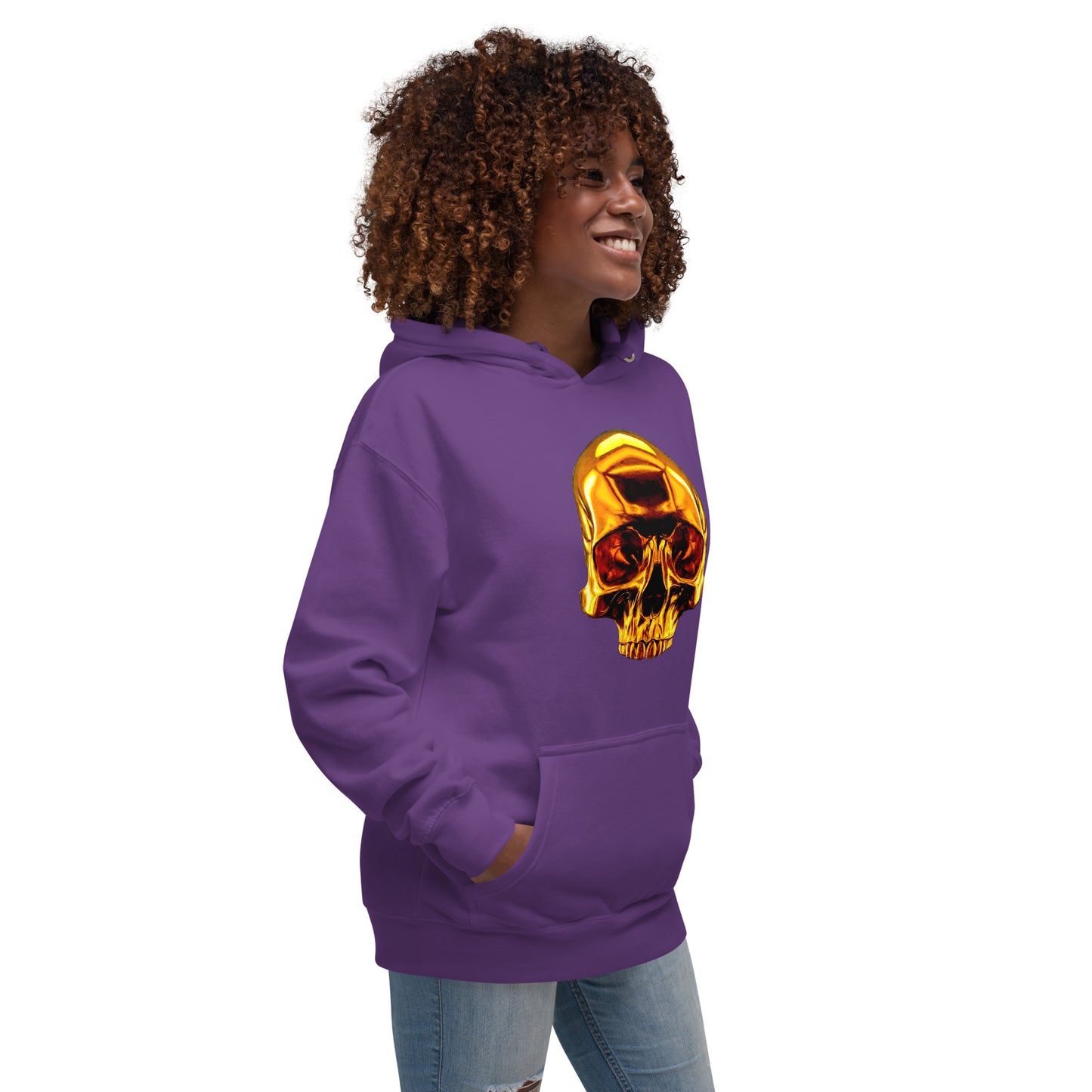 2 Smoking Skulls Goldie Hoodie