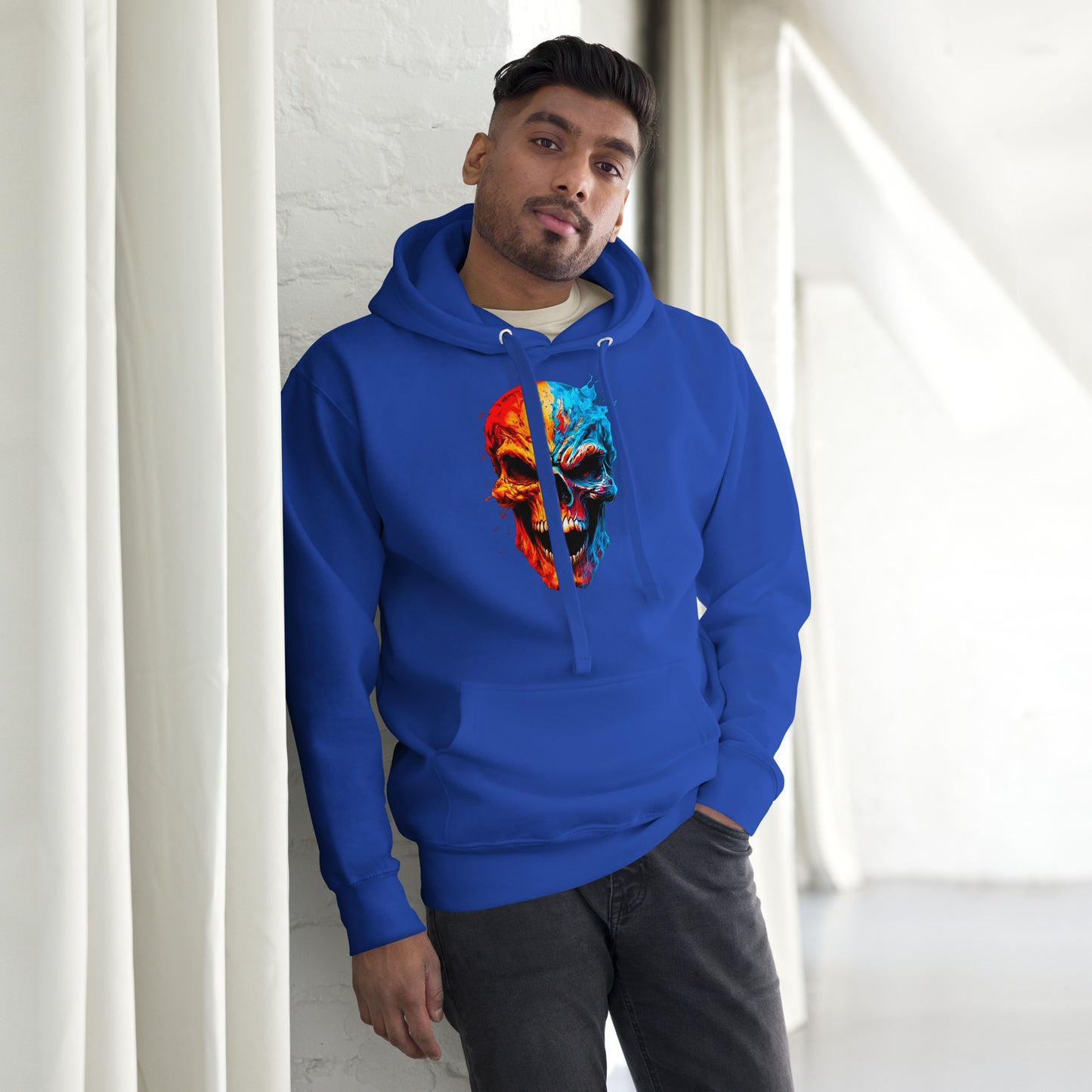 2 Smoking Skulls Palette Hoodie