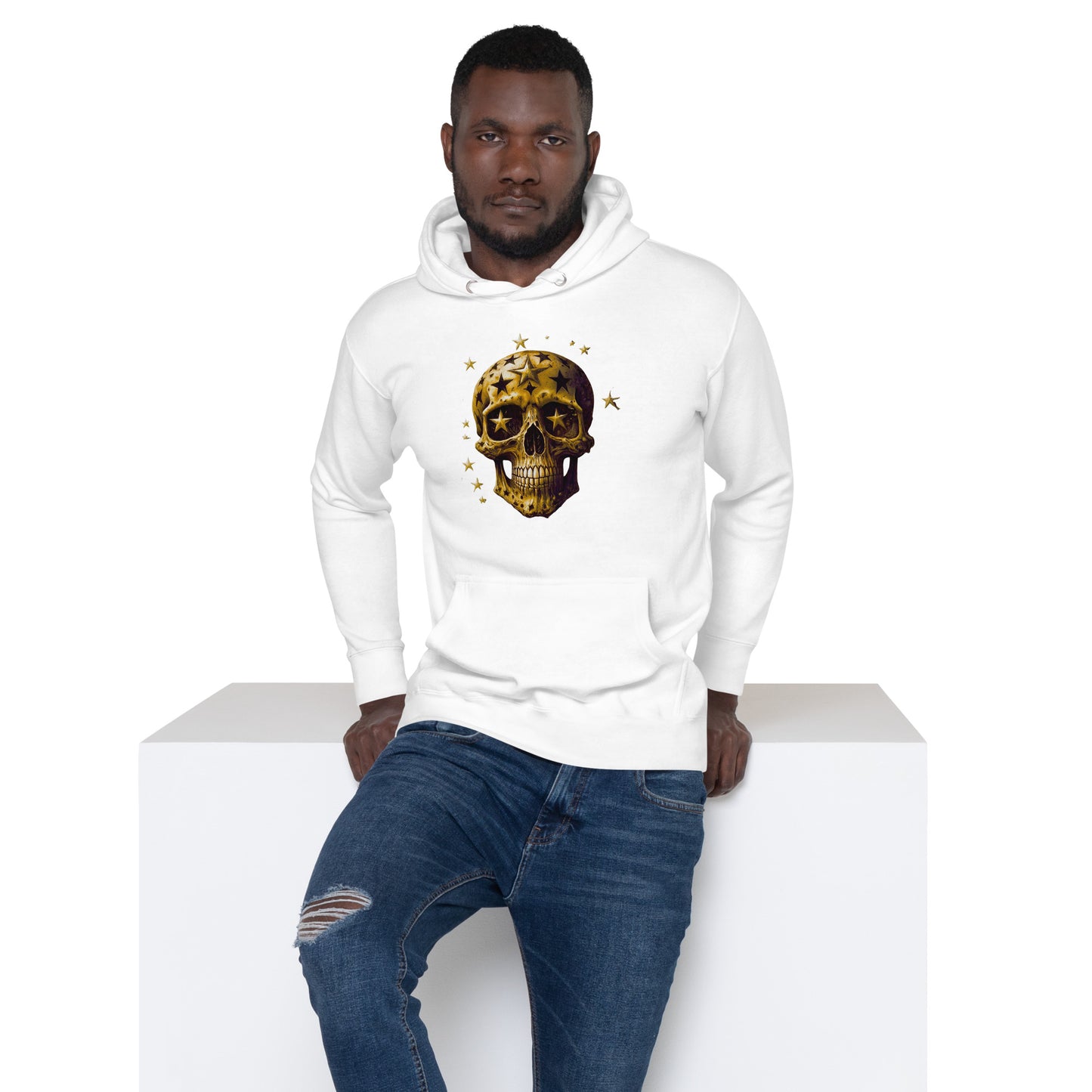 2 Smoking Skulls Star Hoodie