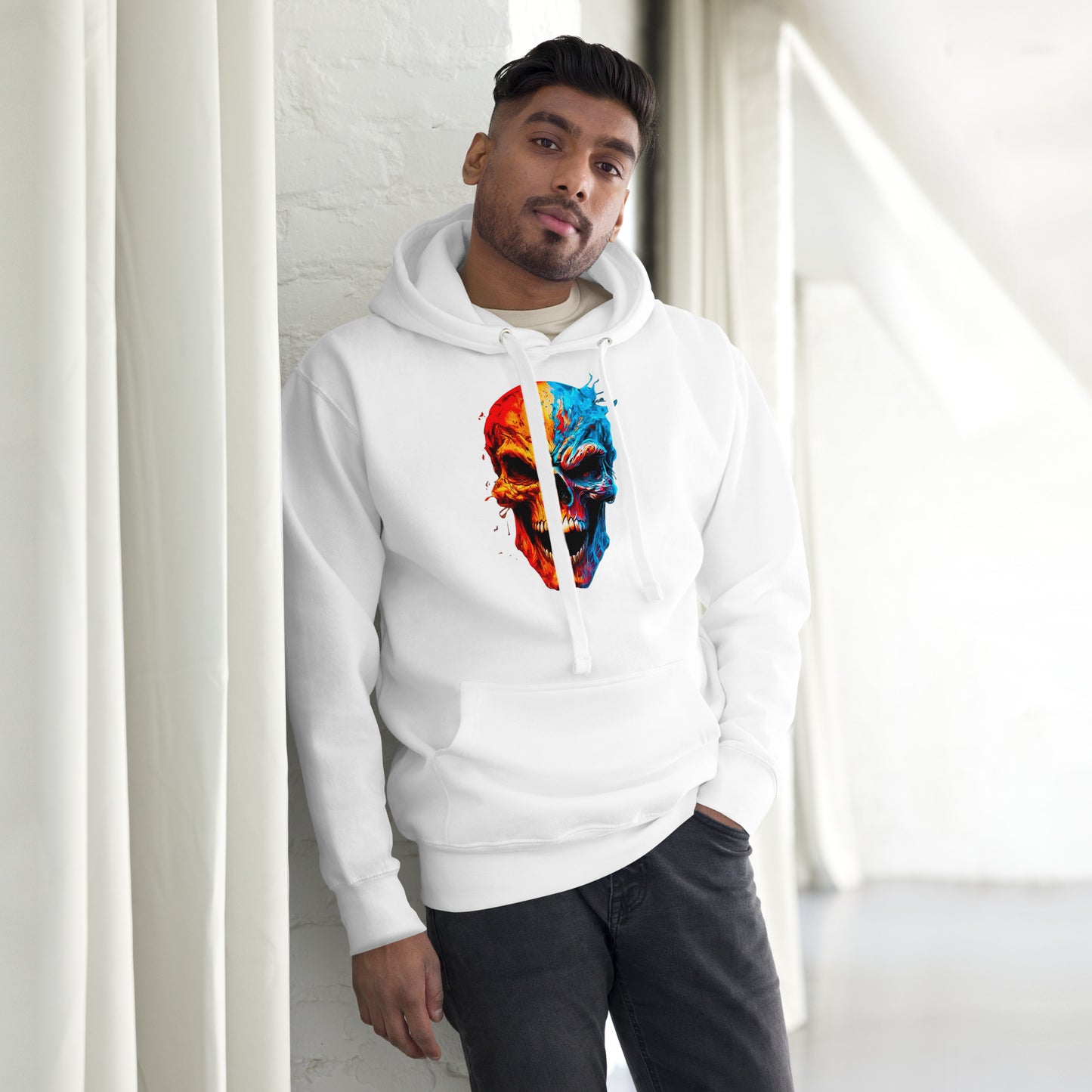 2 Smoking Skulls Palette Hoodie