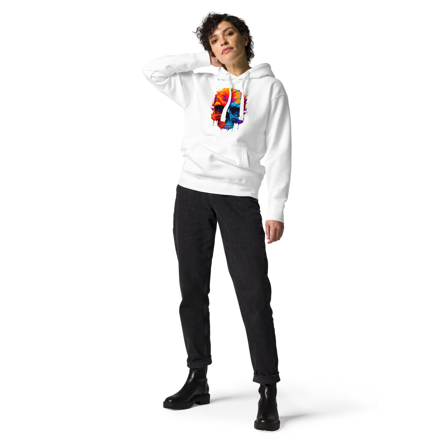 2 Smoking Skulls Drip Hoodie