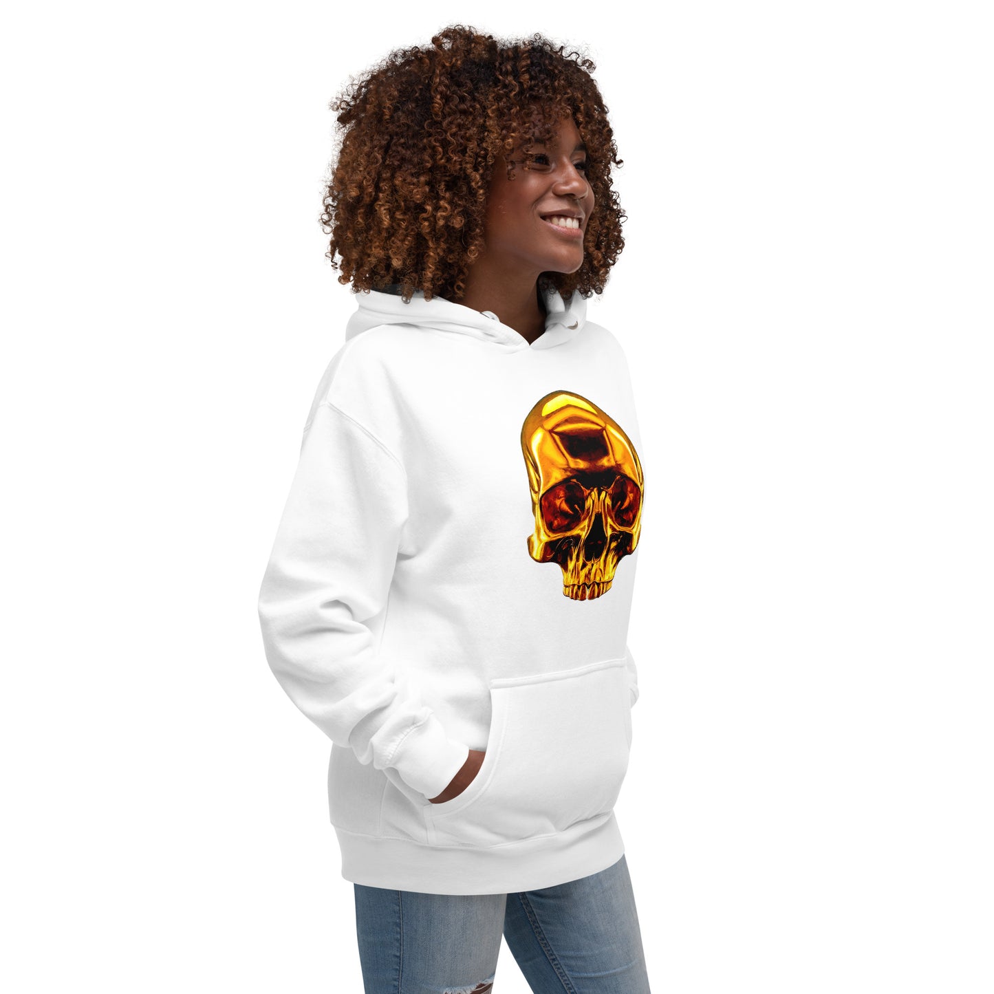 2 Smoking Skulls Goldie Hoodie
