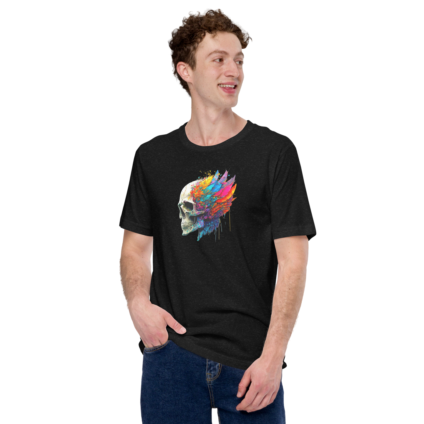 2 Smoking Skulls Valhalla T Shirt
